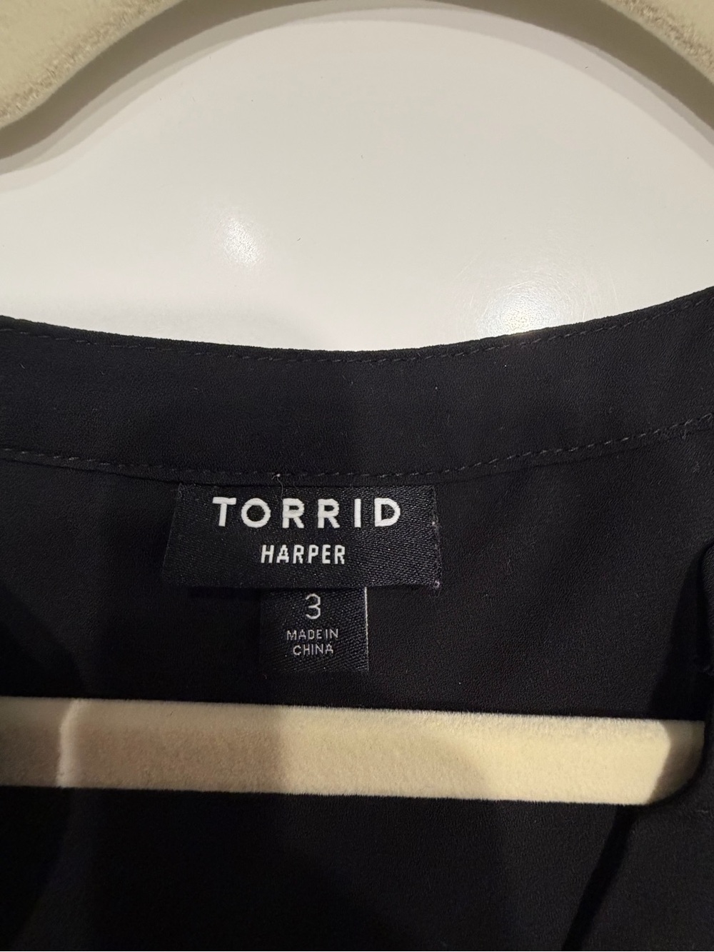 Torrid Black Harper Blouse